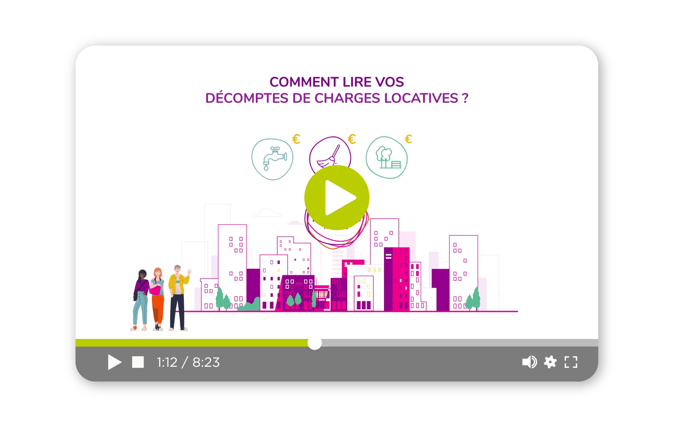 Vidéo comment lire le décomptes de charges locatives 1001 Vies Habitat