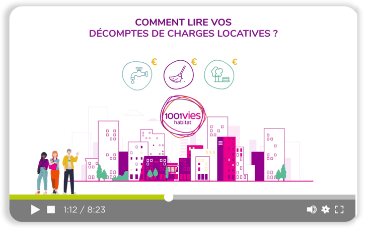 Compréhension des charges locatives logement social 1001 Vies Habitat