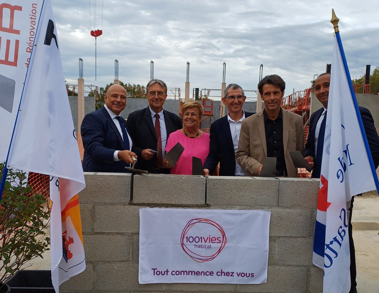 Première pierre programme logements sociaux "Coeur de Ville" à Mouans-Sartoux