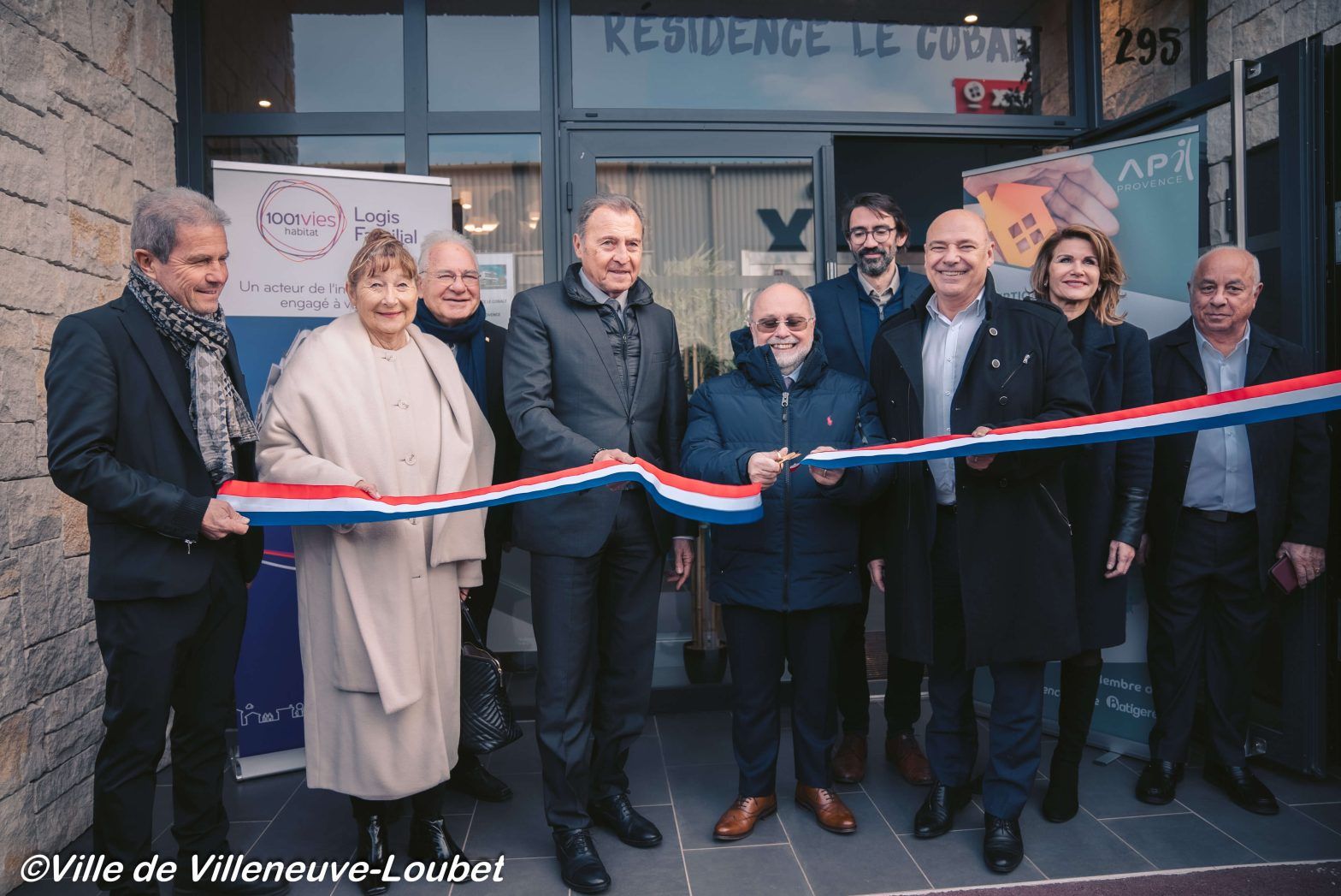 1001 Vies Habitat inauguration résidence Le Cobalt, en présence du Maire de Villeneuve-Loubet