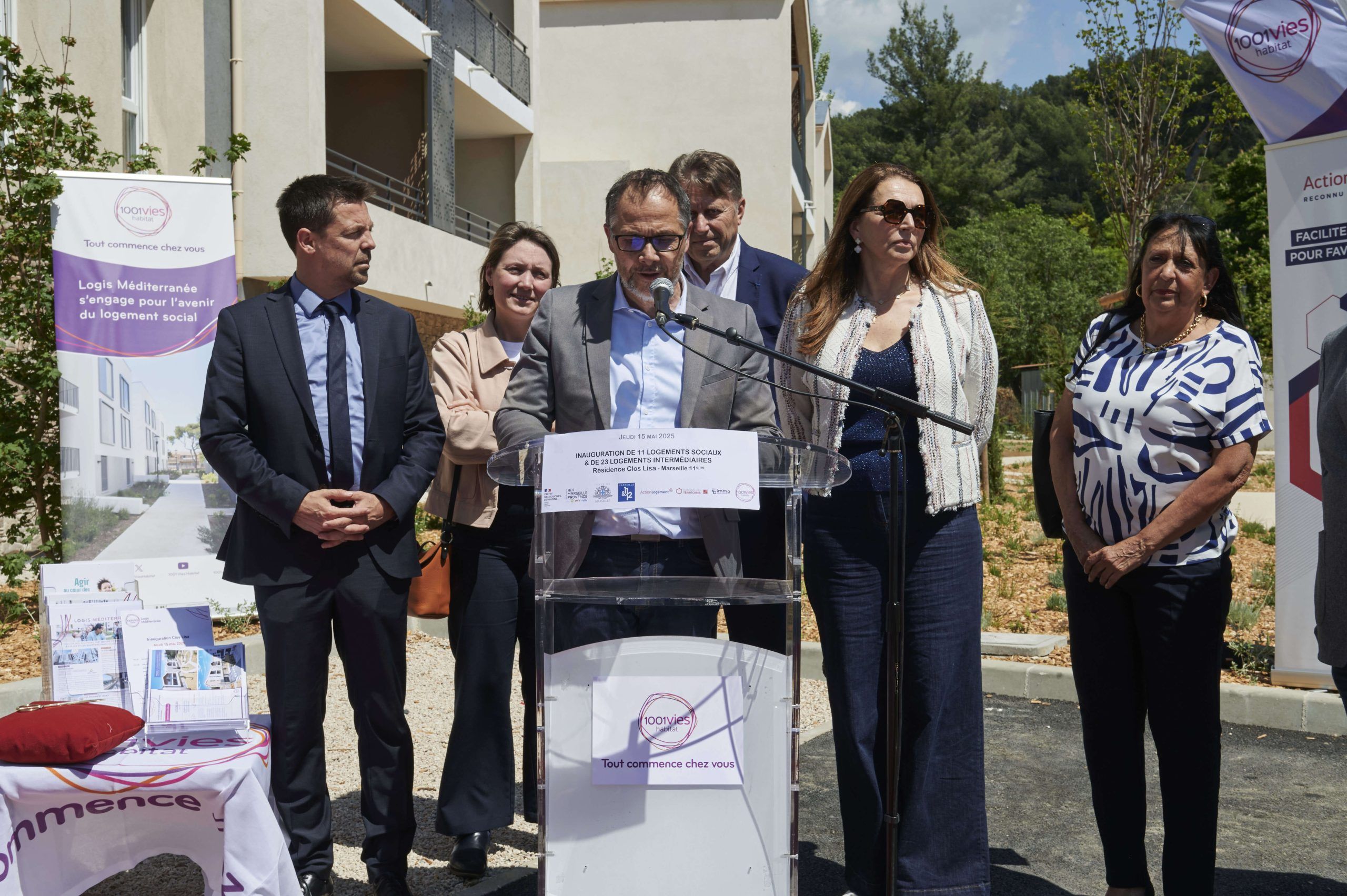 Discours inauguration résidence Clos Lisa à Marseille, 1001 Vies Habitat