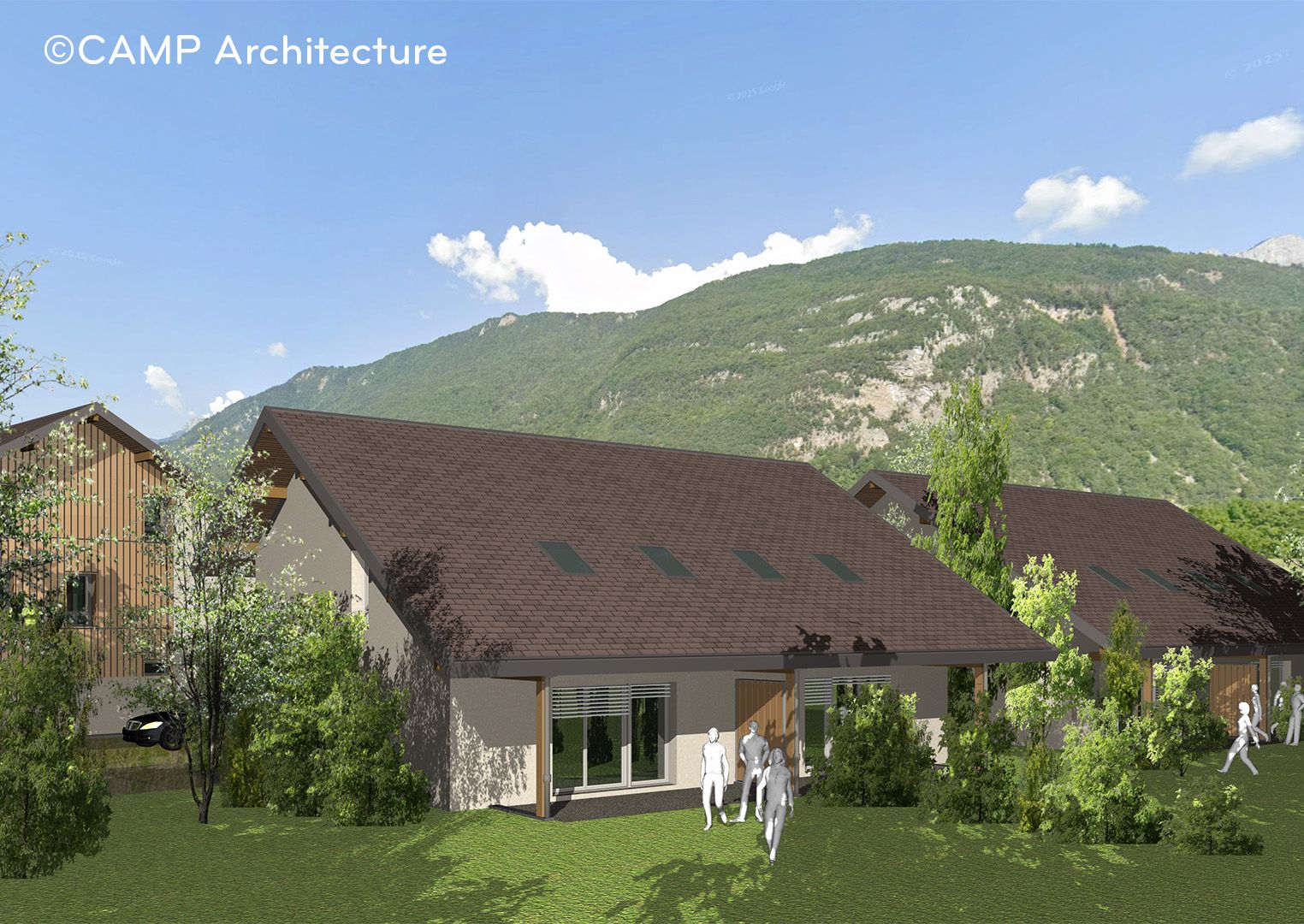 Perspective résidence accession sociale 1001 Vies Habitat à Doussard